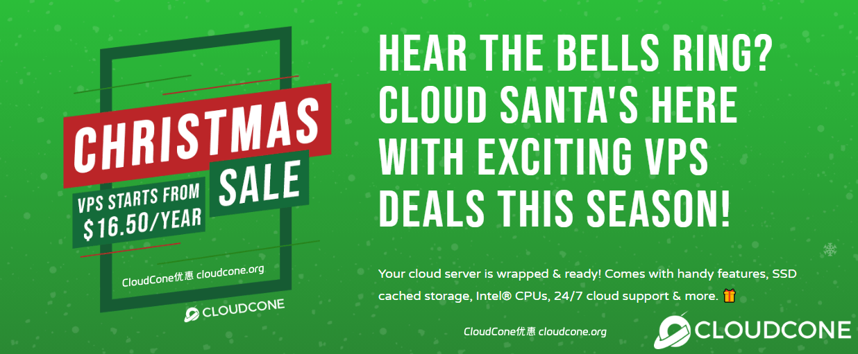 CloudCone VPS 2023圣诞节优惠促销 - 第1张图片